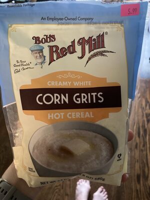 Southern style white corn grits