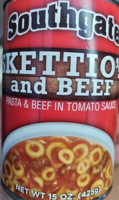 Southgate sketti o's and beef pasta & beef in tomato sauce