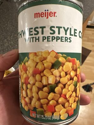Southwest style corn with peppers