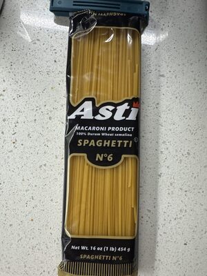 Spaghetti, Dry, Uncooked