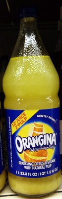 Sparkling citrus beverage with natural pulp