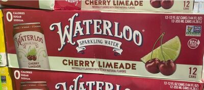 Sparkling Water Cherry Limeade Naturally Flavored with other Natural Flavors
