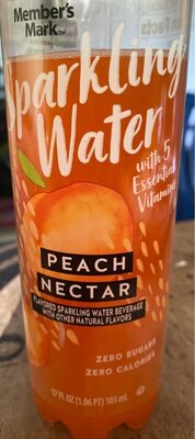 Sparkling Water Peach Nectar