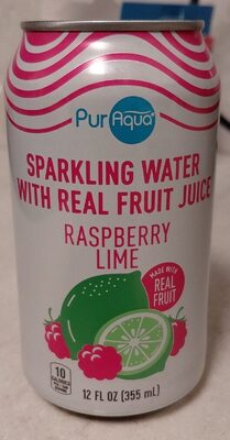 Sparkling Water Raspberry Lime