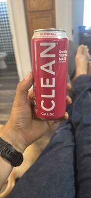 Sparkling Yerba Mate Beverage Raspberry