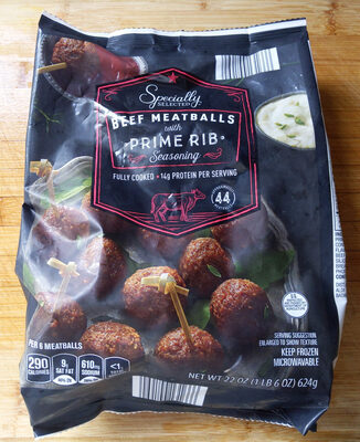 Specially Selected Beef Meatballs With Prime Rib Seasoning