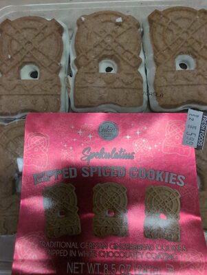 Spekulatius Dipped Spiced Cookies