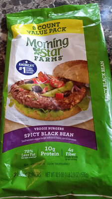 Spicy Black Bean Veggie Burgers