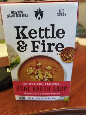 Spicy Cauliflower Bone Broth Soup