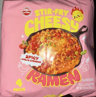 Spicy Chili & Cheddar Stir-fry Cheesy Ramen