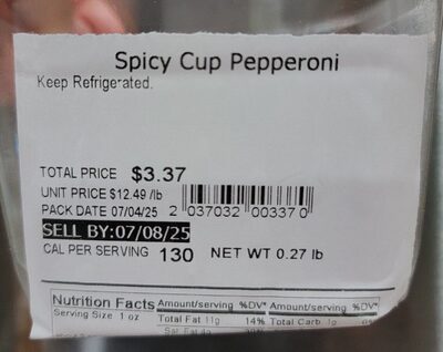 Spicy Cup Pepperoni