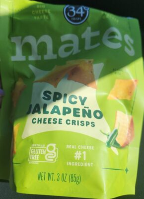 Spicy jalapeño cheese crisps