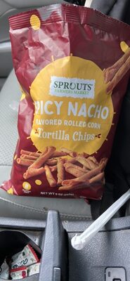 Spicy Nacho Flavored Rolled Corn Tortilla Chips