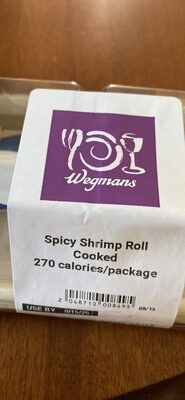 Spicy Shrimp Roll Cooked