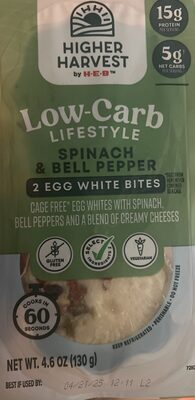 Spinach & Bell Pepper 2 Egg White Bited