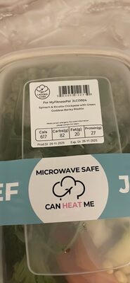 Spinach & Ricotta Chickpeas with Green Goddess Barley Risotto