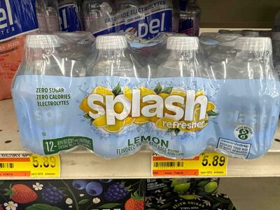 Splash Refresher Lemon Flavored Beverage