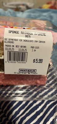 SPONGE RAINBOW M/CREME MED