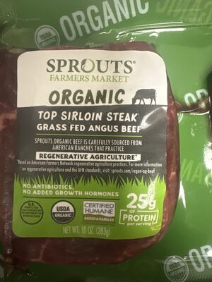 Sprouts Organic Top Sirloin Steak