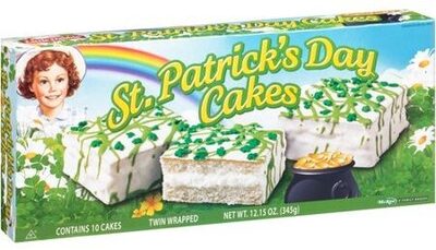 St. patrick's day snack cakes