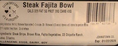 Steak Fajita Bowl