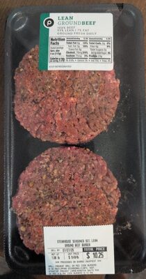 Steakhouse Seasoned 93% Lean Ground Beef Burger Patty