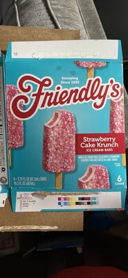 Strawberry Cake Krunch Ice Cream Bars