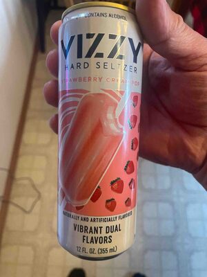 Strawberry Cream Pop Hard Seltzer