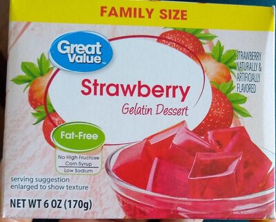 Strawberry Gelatin Dessert