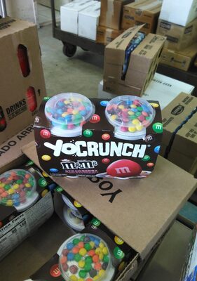 Strawberry lowfat yogurt milk chocolate candy cups