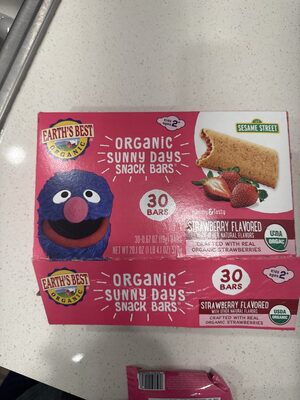 Strawberry Organic Sunny days Snack Bars