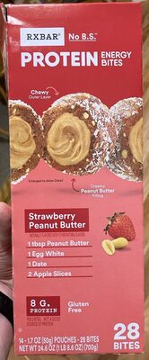 Strawberry Peanut Butter Protein Energy Bites