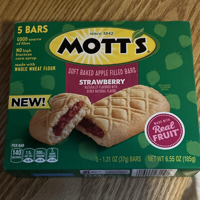 Strawberry Soft Baked Apple Filled Bars