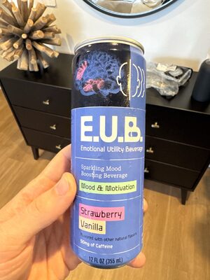 Strawberry Vanilla Sparkling Mood Boosting Beverage