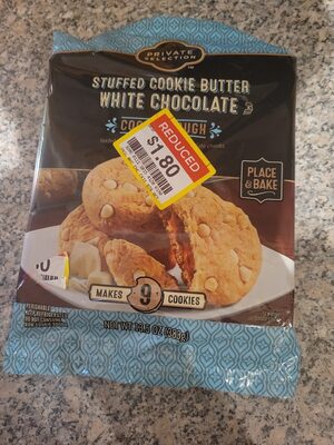 Stuffed Cookie Butter White Chocolate Cookies