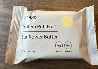 Sunflower Butter Protein Puff Bar