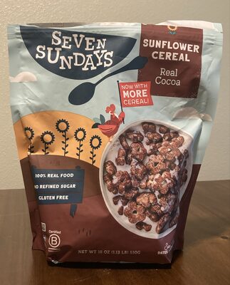 Sunflower Cereal, Real Cocoa