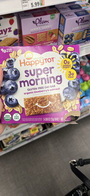 Super Morning Gluten Free Oat Bar Organic Blueberry & Oatmeal