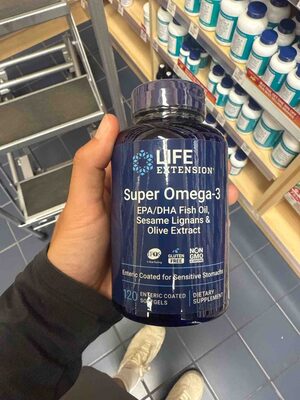 Super Omega-3 Epa/dha Fish Oil, Sesame Lignans & Olive Extract