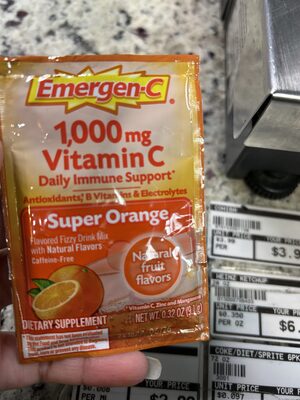 Super Orange Flavored Fizzy Drink Mix with Natural Flavors