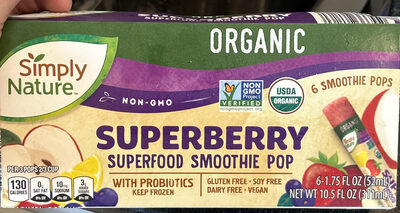 Superberry Superfood Smoothie Pop