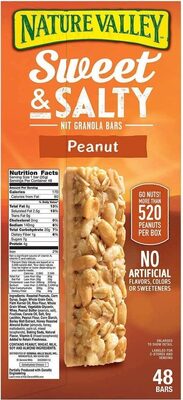 sweet and salty granola bars peanut