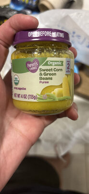 Sweet Corn & Green Beans Puree