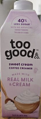 Sweet cream coffee creamer