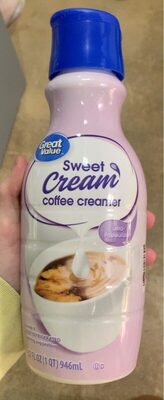 Sweet cream coffee creamer