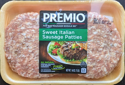 Sweet Italian Sausage Patties
