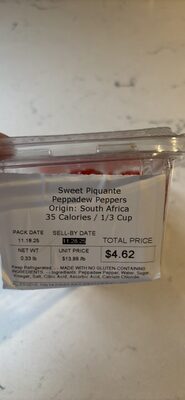 Sweet Piquante Peppadew Peppers