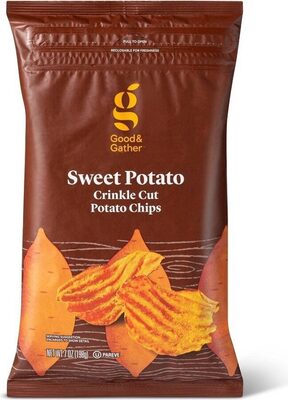 Sweet potato crinkle cut chips