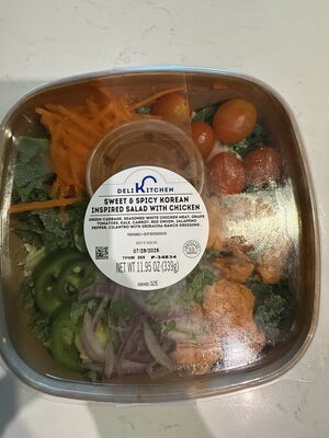 Sweet & Spicy Korean Inspired Salad With Chicken