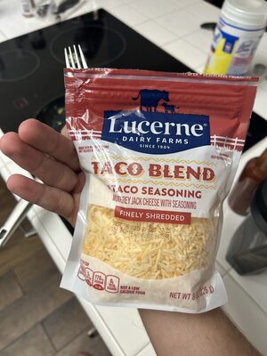 Taco Blend with Taco Seasoning Monterey Jack Cheese with Seasoning finely shredded